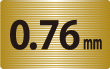 0.76mmヘアラインゴールドカードアイコン