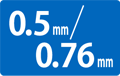 0.5/0.76mmIDカードデジタルオフセットアイコン